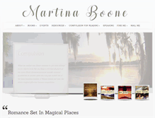 Tablet Screenshot of martinaboone.com